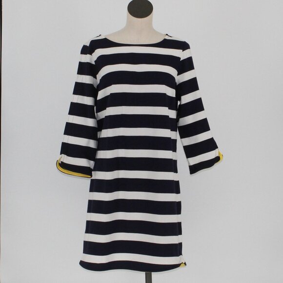 NEW Crown and Ivy Blue and White Stripe Midi Dress Women Size XL - Picture 1 of 6